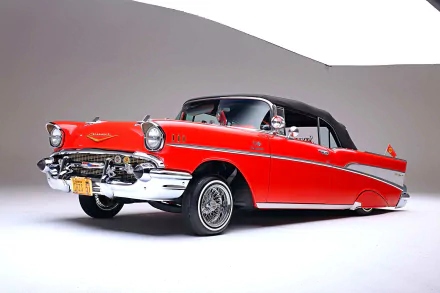 lowrider Chevrolet Bel Air Fuel-Injected Convertible vehicle Chevrolet Bel Air Convertible HD Desktop Wallpaper | Background Image