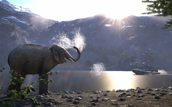 Video Game Far Cry 4 Far Cry Elephant HD Wallpaper | Background Image