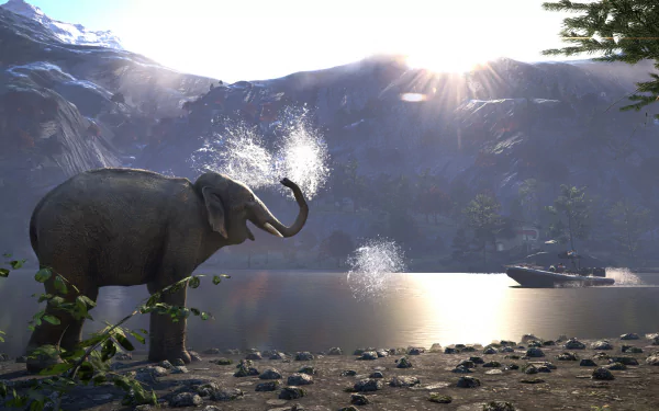 elephant video game Far Cry 4 HD Desktop Wallpaper | Background Image