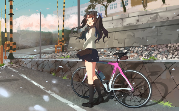 Anime Minami Kamakura Koukou Joshi Jitensha-bu HD Wallpaper | Background Image