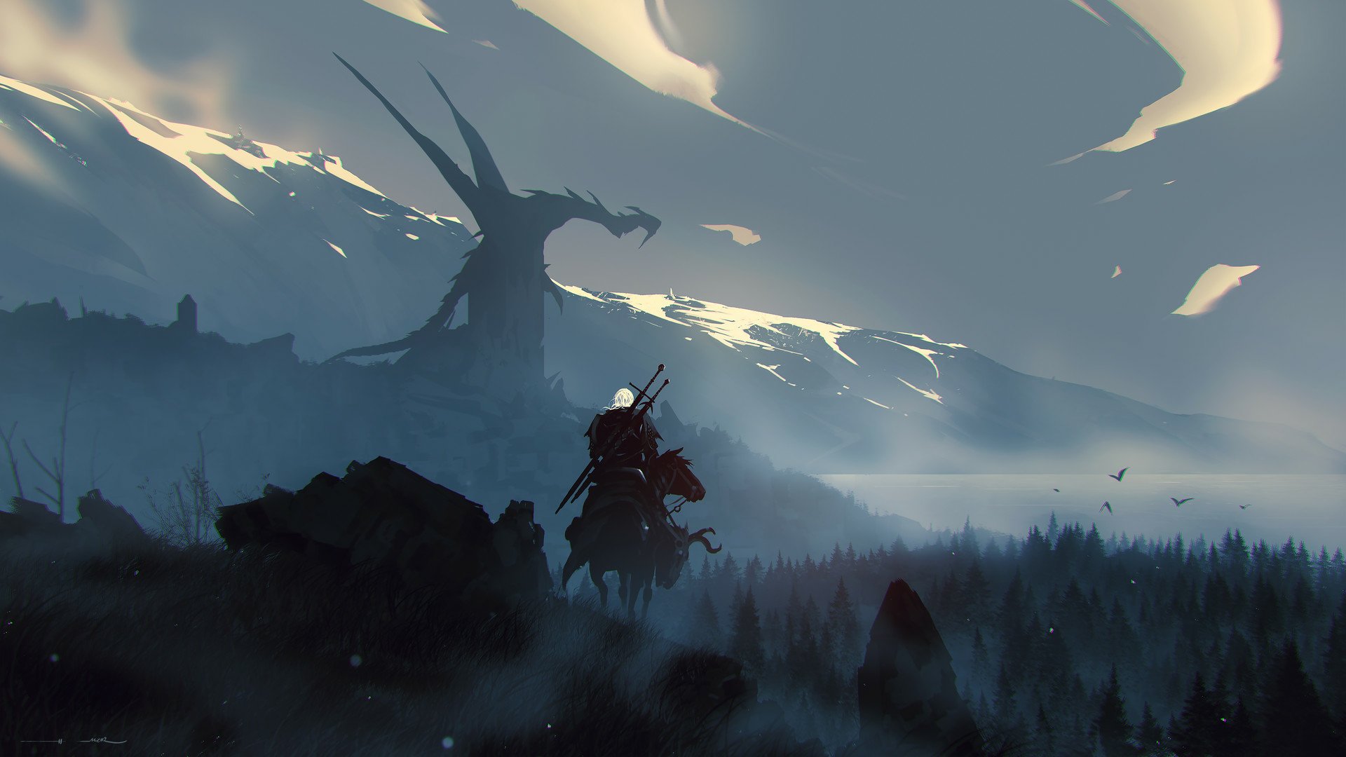 The Witcher 3 Wild Hunt Epic Landscape Hd Wallpaper By Ömer Tunç 7362