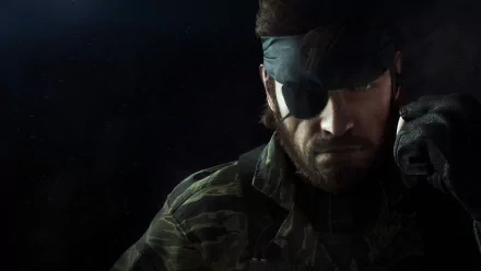  Naked Snake - Black Background