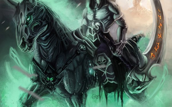 Video Game Darksiders Warrior Horse Scythe HD Wallpaper | Background Image