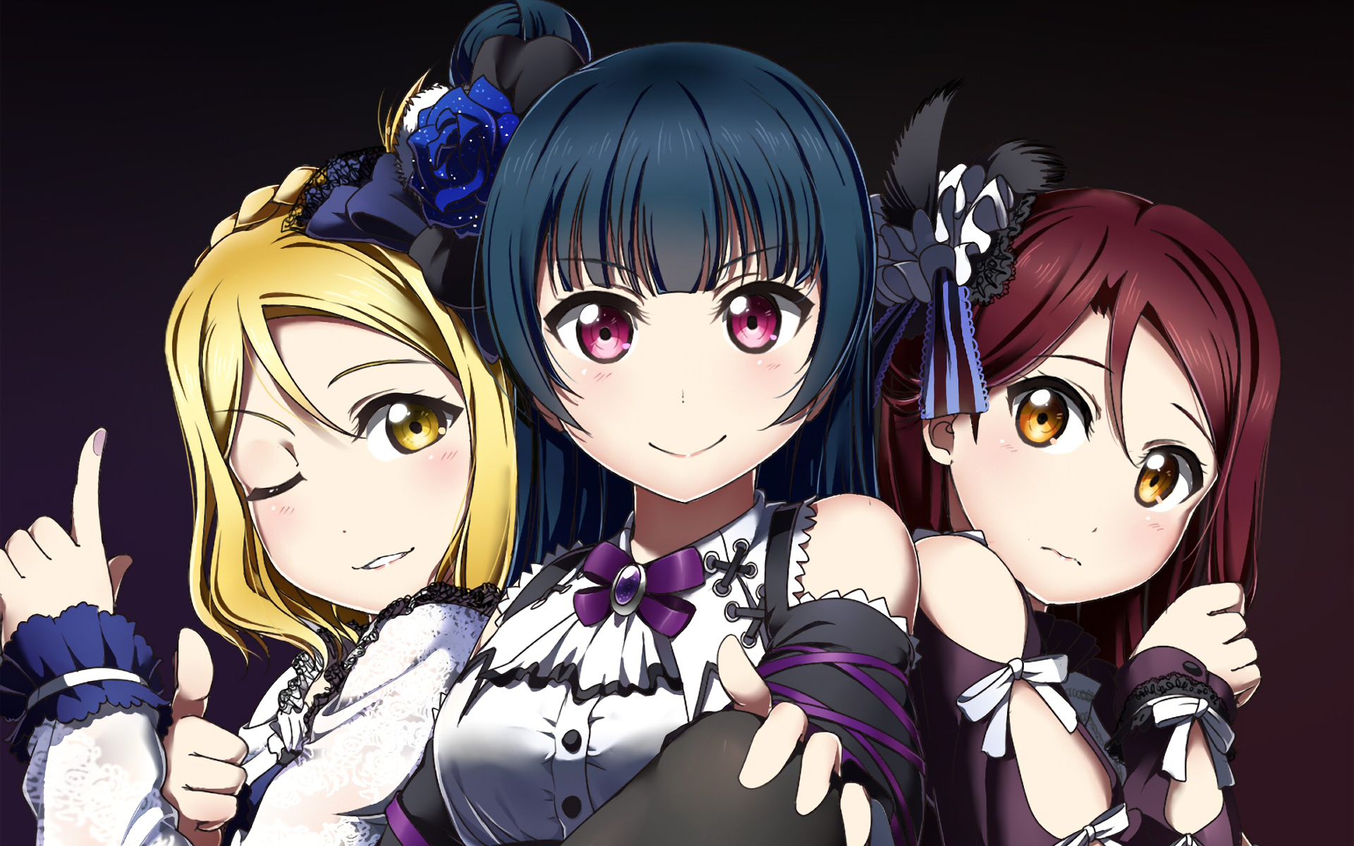 Download Yoshiko Tsushima Riko Sakurauchi Mari Ohara Anime Love Live! Sunshine!! HD Wallpaper by 師霾