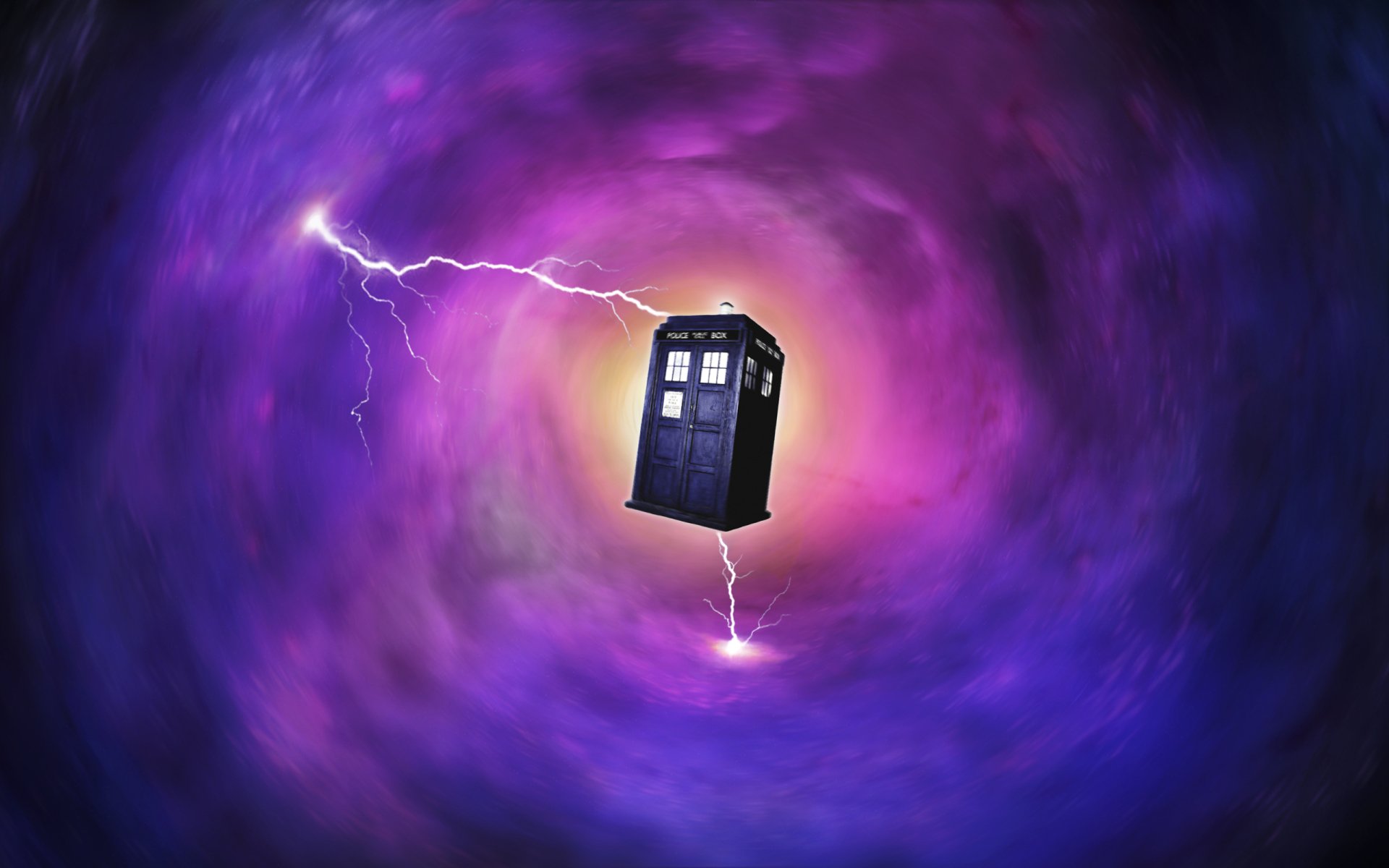 Download Lightning Tardis Telephone Booth TV