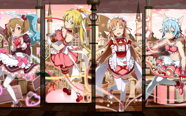 Anime Sword Art Online Sword Art Online: Memory Defrag Silica Leafa Sinon Asuna Yuuki Pina HD Wallpaper | Background Image