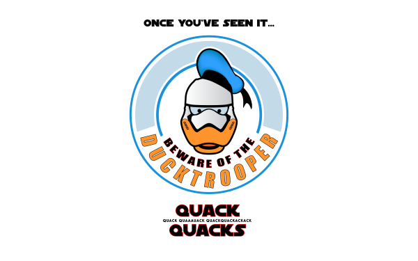 Sci Fi Star Wars Donald Duck Stormtrooper Parody HD Wallpaper | Background Image
