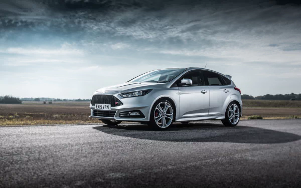 compact car car silver car Ford vehicle Ford Focus HD Desktop Wallpaper | Background Image
