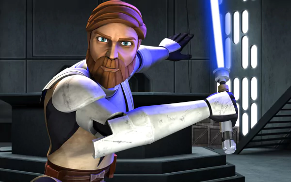 Obi-Wan Kenobi movie Star Wars: The Clone Wars (2008) HD Desktop Wallpaper | Background Image
