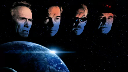 James Garner Donald Sutherland Tommy Lee Jones Clint Eastwood movie Space Cowboys HD Desktop Wallpaper | Background Image