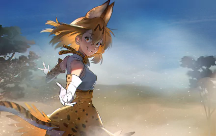 Serval (Kemono Friends) Anime Kemono Friends HD Desktop Wallpaper | Background Image