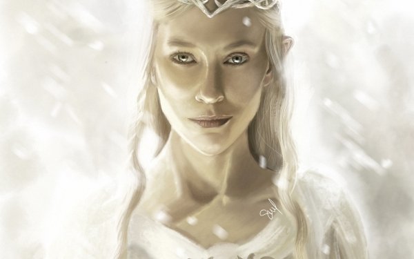 Fantasy Lord of the Rings The Lord of the Rings Galadriel Long Hair White Hair HD Wallpaper | Background Image