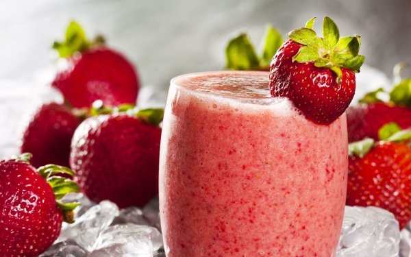 Food Smoothie Drink Strawberry HD Wallpaper | Background Image