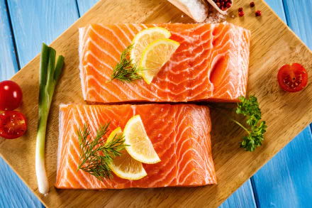 seafood salmon food fish HD Desktop Wallpaper | Background Image
