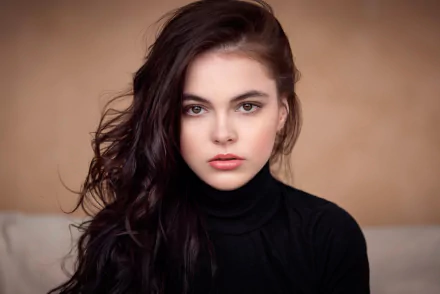face hazel eyes brunette woman model HD Desktop Wallpaper | Background Image
