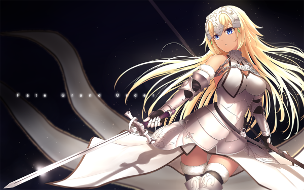 Anime Fate/Apocrypha Fate Series Ruler Fate/Grand Order Jeanne d'Arc Blonde Blue Eyes Long Hair HD Wallpaper | Background Image