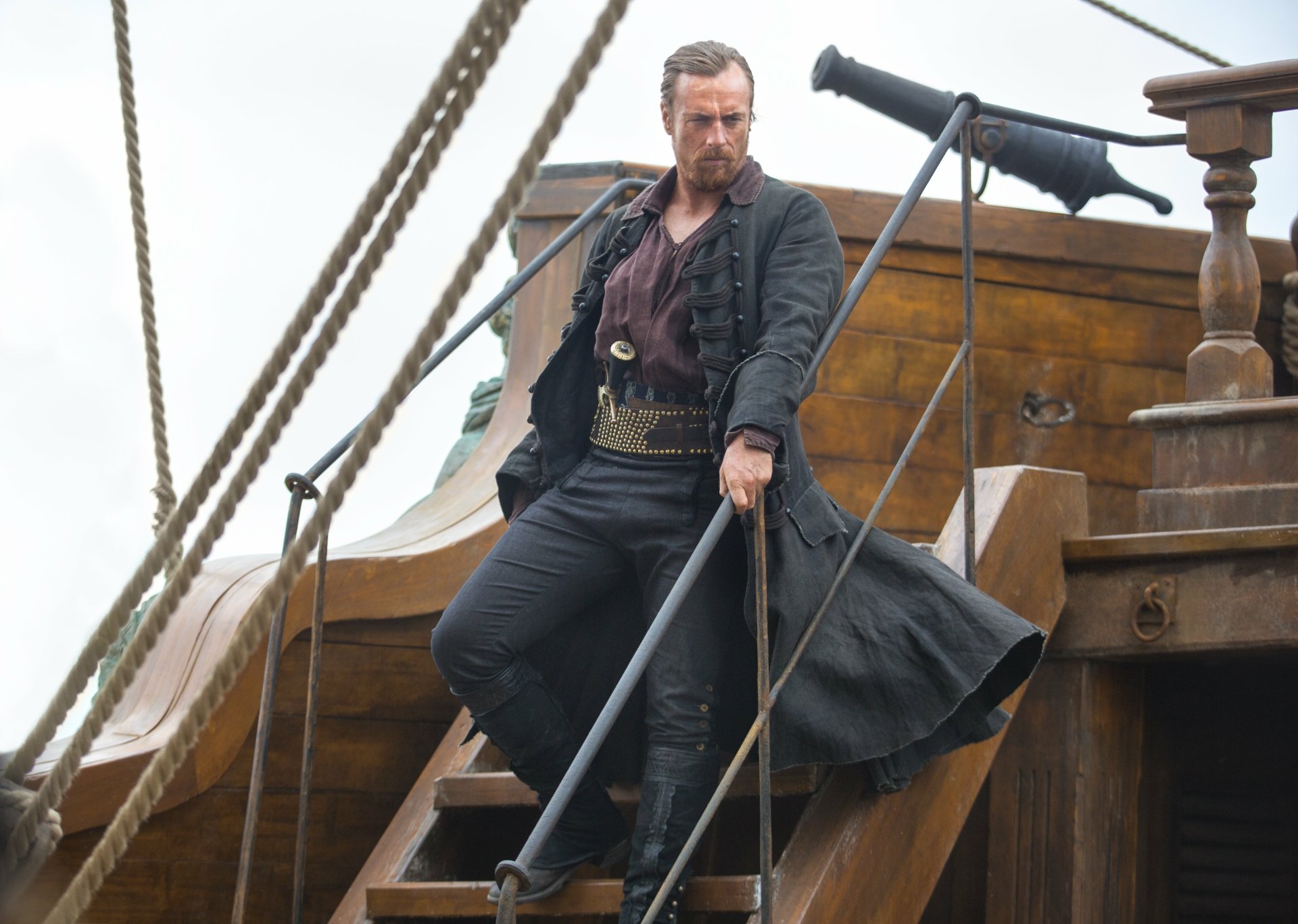 Download Captain Flint (Black Sails) Toby Stephens TV Show Black Sails 4k Ultra HD Wallpaper