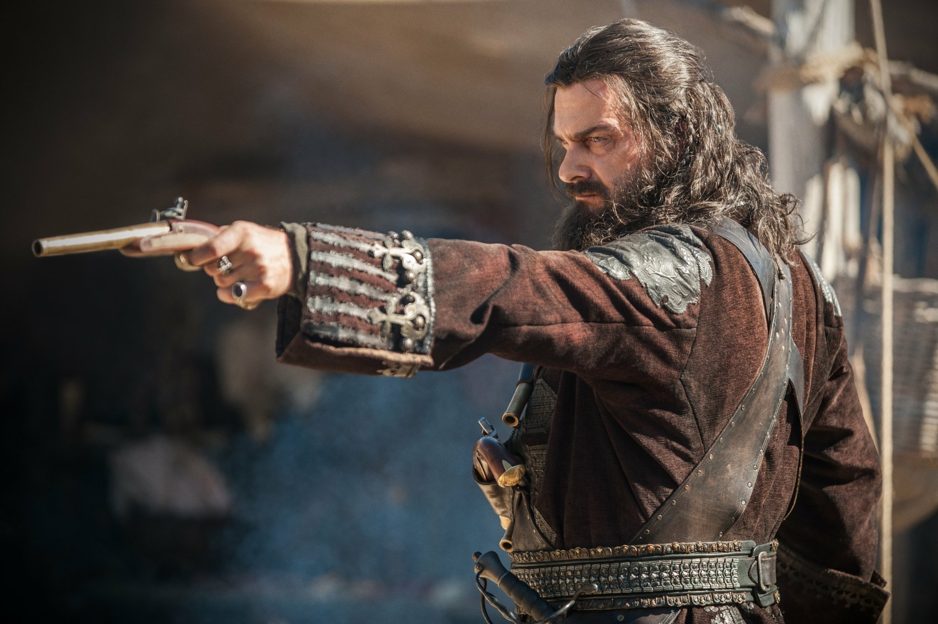Download Blackbeard (Black Sails) Edward Teach Ray Stevenson TV Show Black Sails 4k Ultra HD Wallpaper