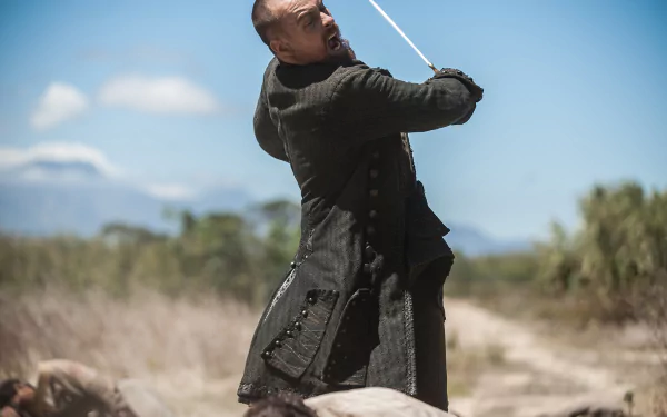 Captain Flint (Black Sails) Toby Stephens TV Show Black Sails HD Desktop Wallpaper | Background Image