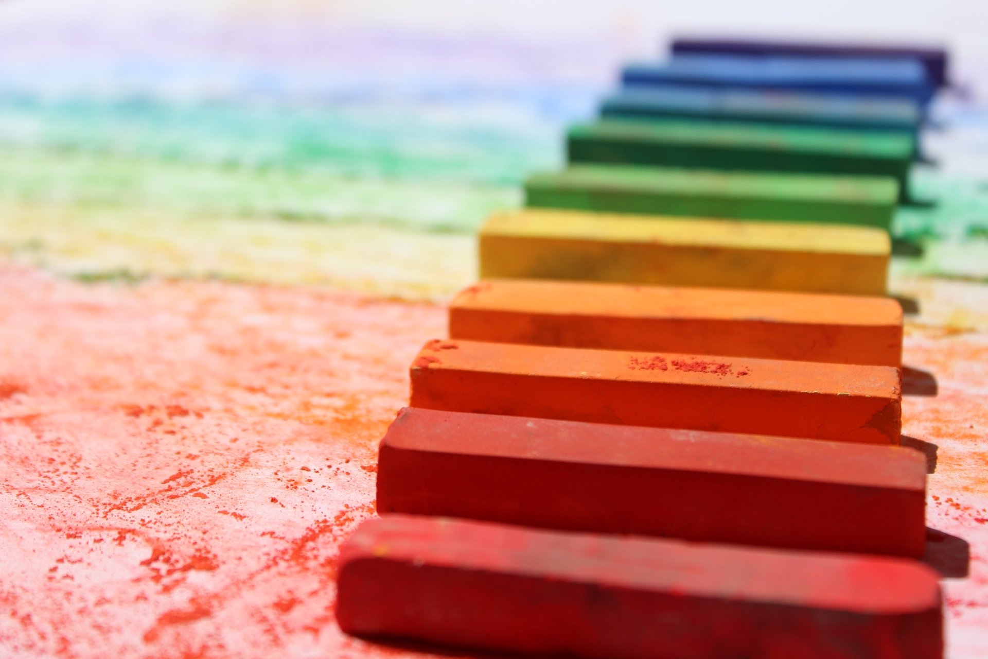 Download Chalk Colorful Rainbow Photography Colors 4k Ultra HD Wallpaper