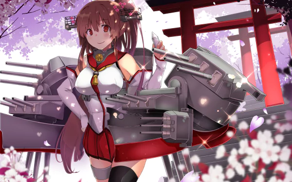 Yamato (Kancolle) Anime Kantai Collection HD Desktop Wallpaper | Background Image