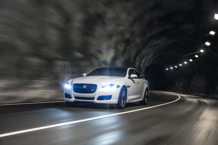 white car car Jaguar (Car) vehicle Jaguar XJ HD Desktop Wallpaper | Background Image