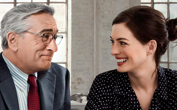 Robert De Niro Anne Hathaway movie The Intern HD Desktop Wallpaper | Background Image