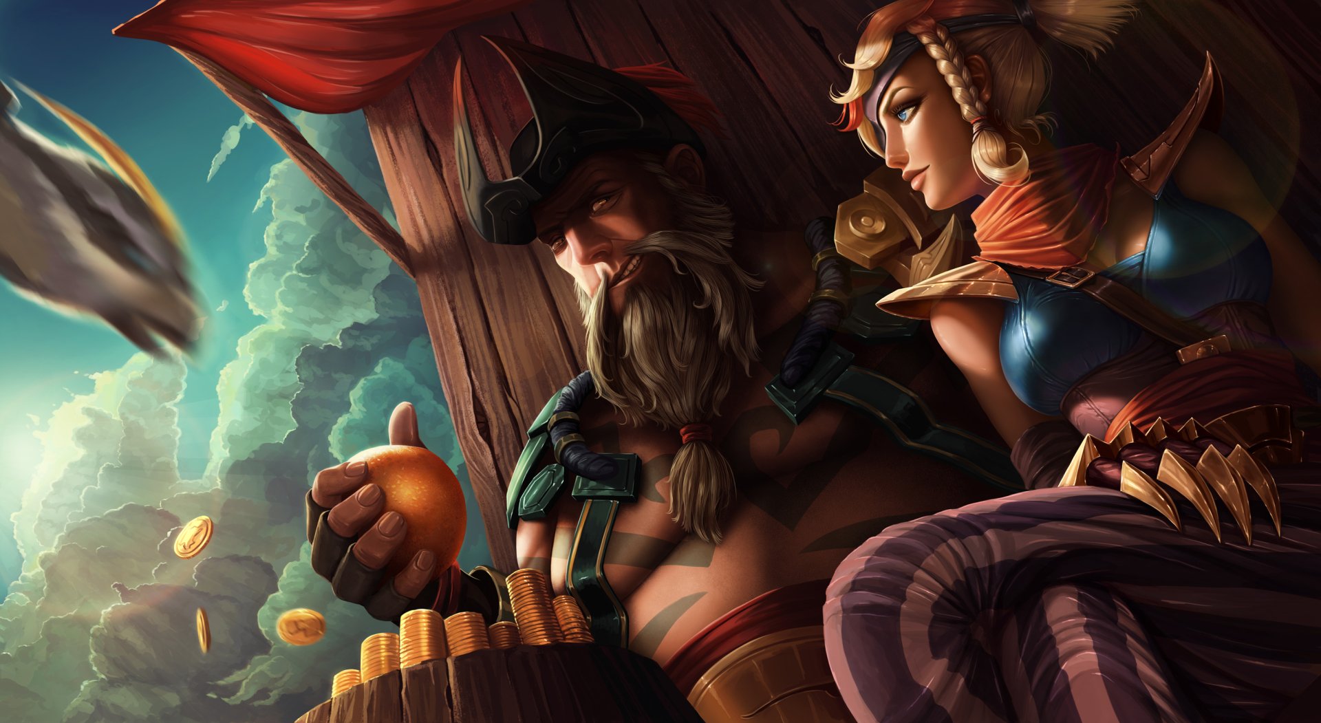 Download Quinn (League Of Legends) Gangplank (League Of Legends) Video Game League Of Legends HD Wallpaper by domeano