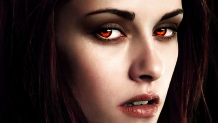 HD desktop wallpaper featuring Bella Swan, portrayed by Kristen Stewart, from the movie The Twilight Saga: Breaking Dawn - Part 2, providing a striking and captivating background.