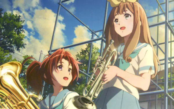 Yuuko Yoshikawa Natsuki Nakagawa Anime Sound! Euphonium HD Desktop Wallpaper | Background Image