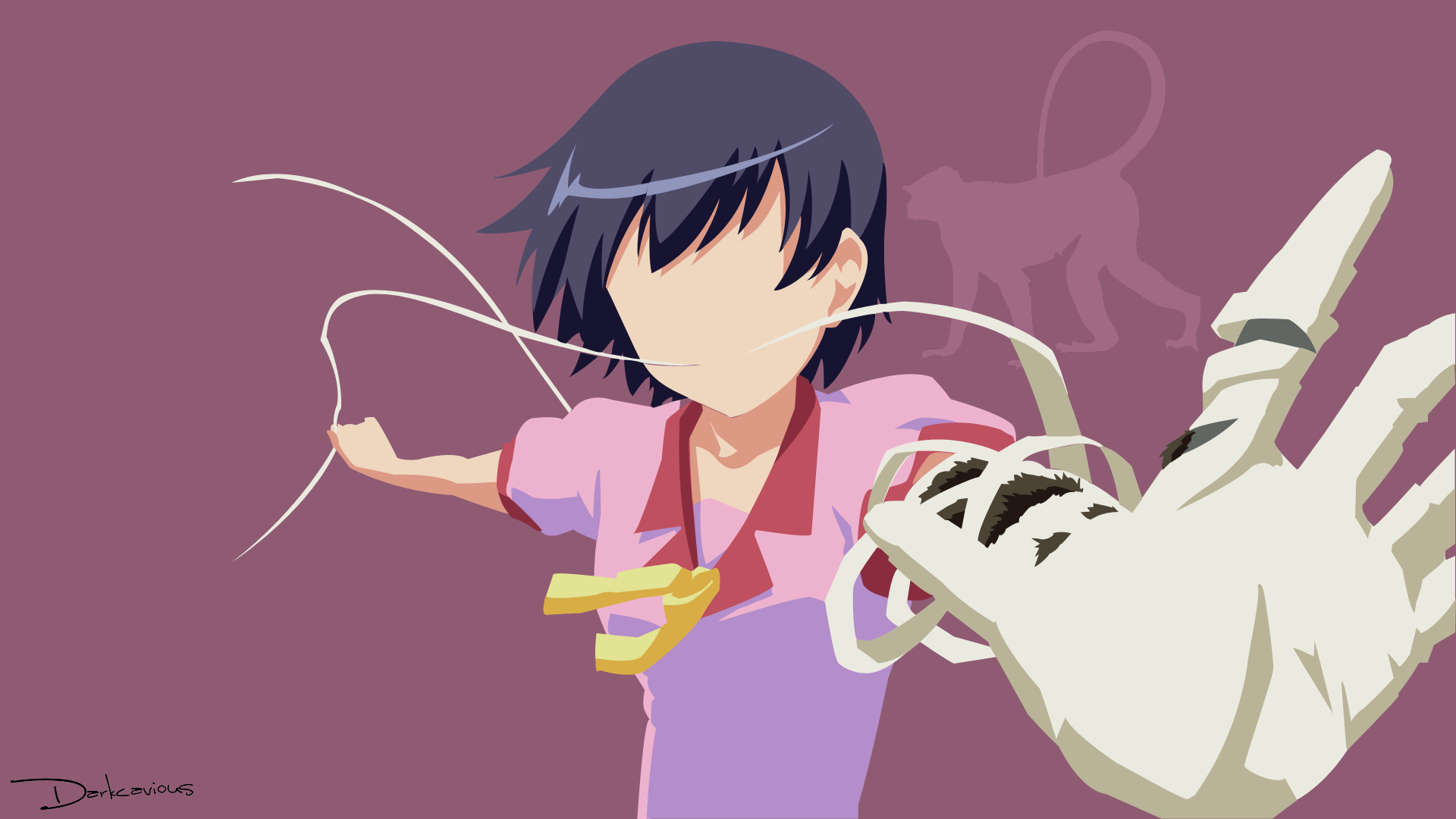 Download Suruga Kanbaru Anime Monogatari (Series) HD Wallpaper