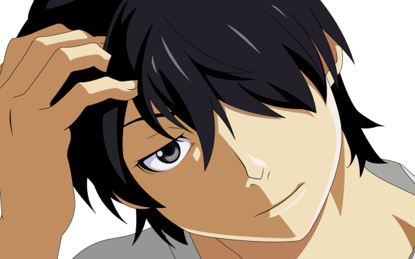 Anime Monogatari (Series) Koyomi Araragi Black Hair HD Wallpaper | Background Image