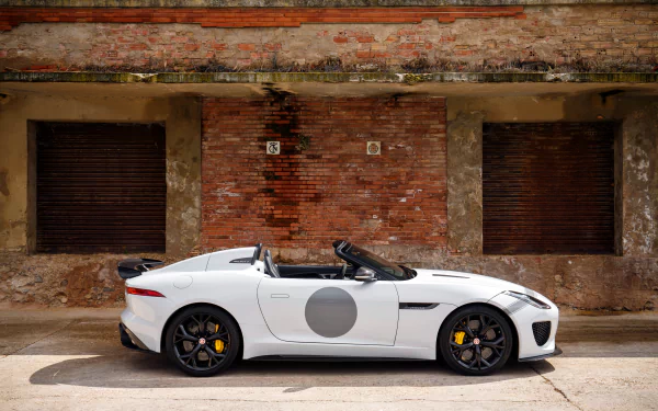 white car car Jaguar (Car) vehicle Jaguar F-Type HD Desktop Wallpaper | Background Image