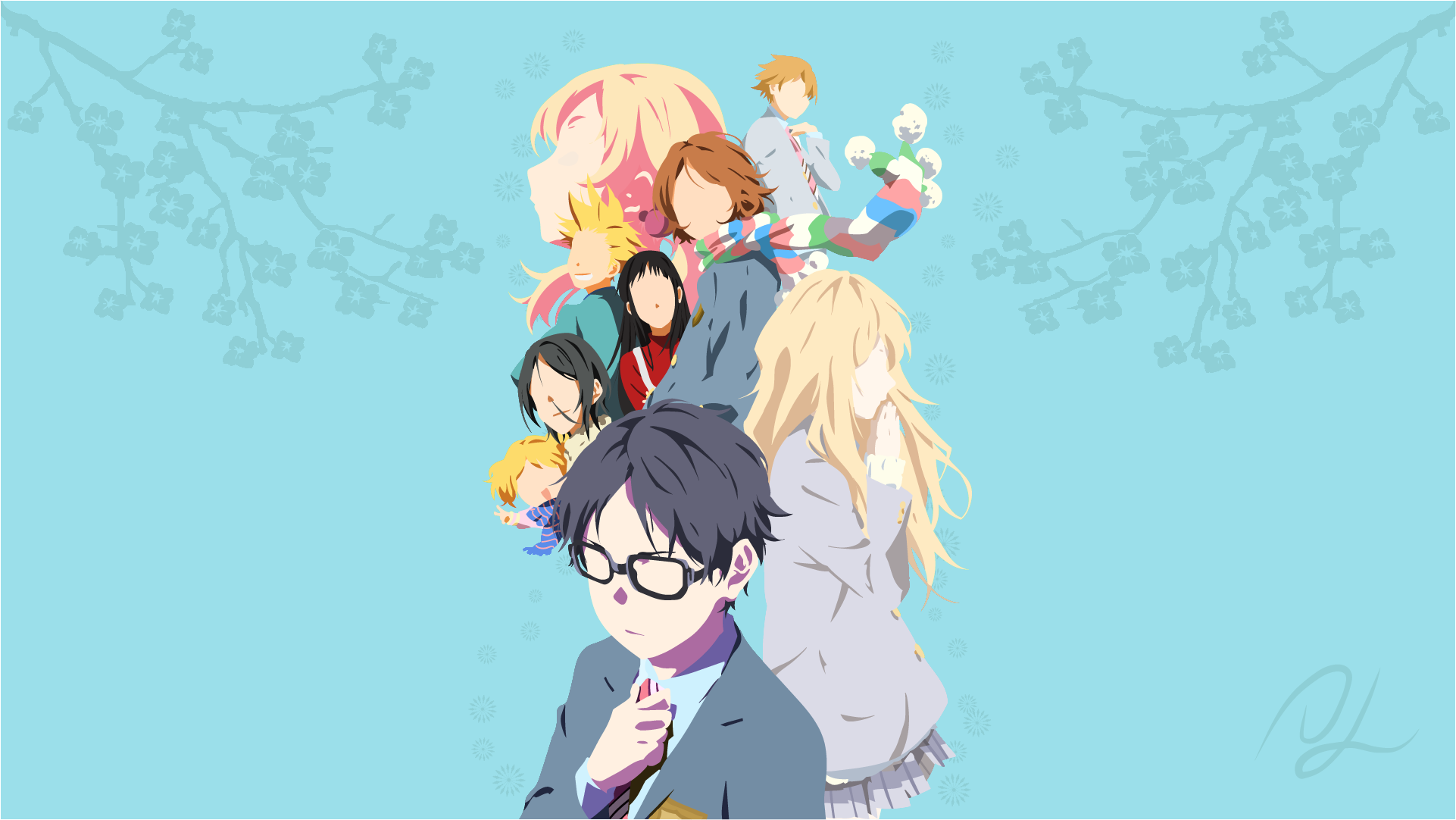 Your Lie in April, anime, shigatsu wa kimi no uso, HD phone wallpaper