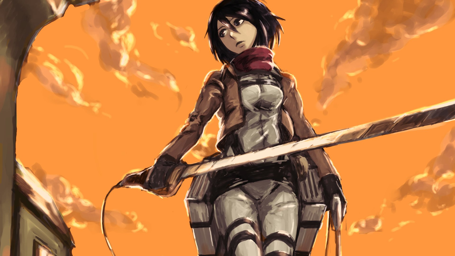 Download Mikasa Ackerman Anime Attack On Titan HD Wallpaper