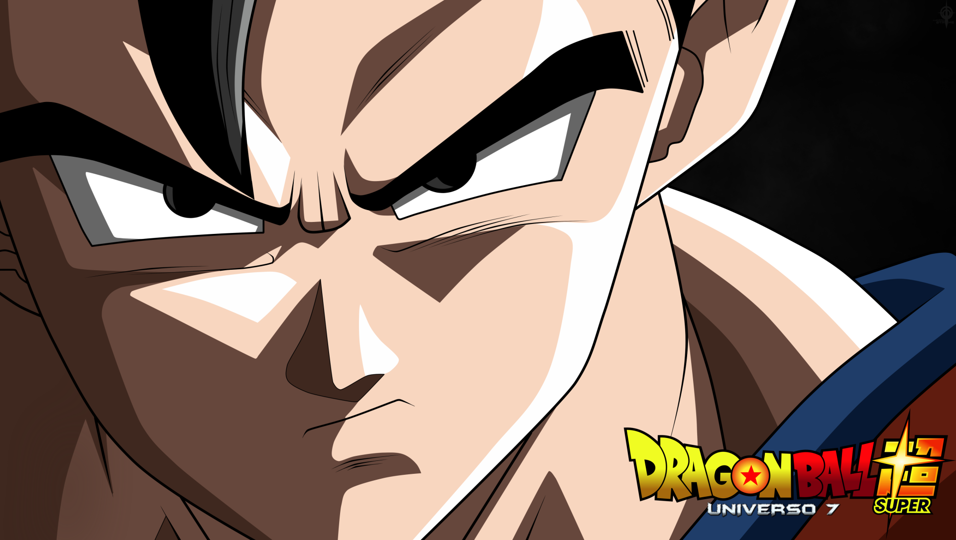 Close-up of an intense Dragon Ball Super character in vibrant anime style, rendered in crisp 4K Ultra HD for PC desktop wallpaper and background.