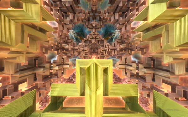  Deco Metro Doors - 3d Fractal Art