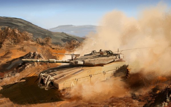 Military Merkava Tanks Tank Dust HD Wallpaper | Background Image