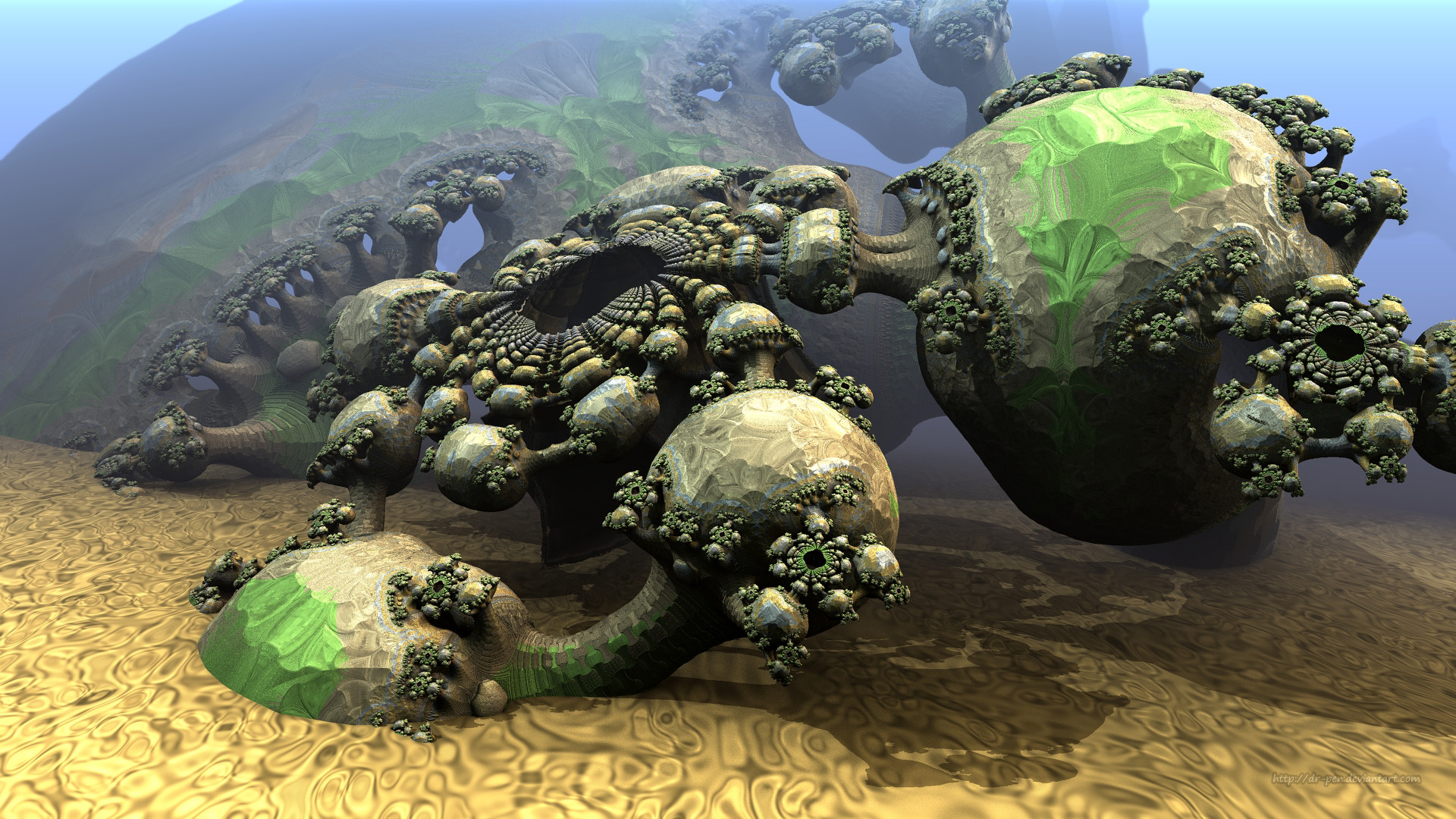 Botany Biomes - 3d Fractal Wallpaper by Dr-Pen