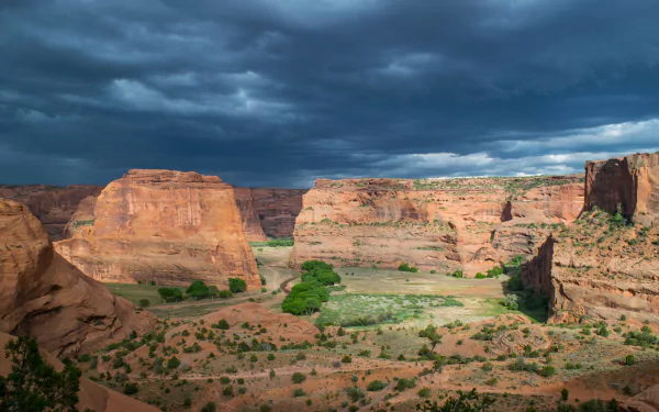 cloud canyon cliff nature canyon de chelly national monument HD Desktop Wallpaper | Background Image