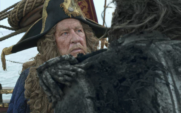 Geoffrey Rush Hector Barbossa movie Pirates Of The Caribbean: Dead Men Tell No Tales HD Desktop Wallpaper | Background Image