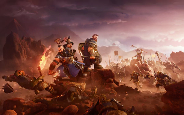battle orc warrior fantasy dwarf fantasy warrior HD Desktop Wallpaper | Background Image