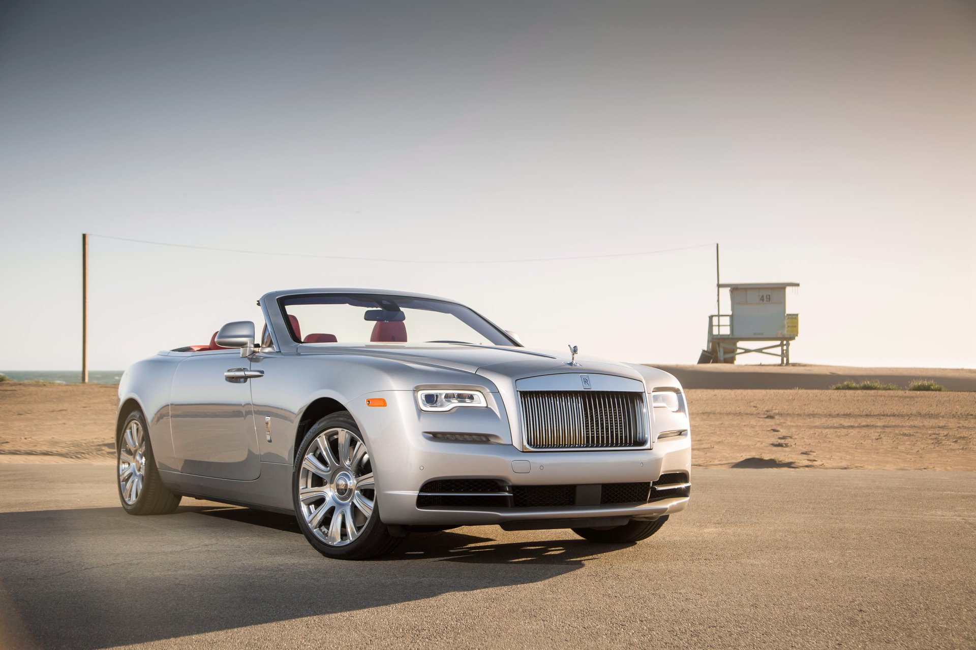 Download Silver Car Grand Tourer Car Rolls-Royce Vehicle Rolls-Royce Dawn 4k Ultra HD Wallpaper