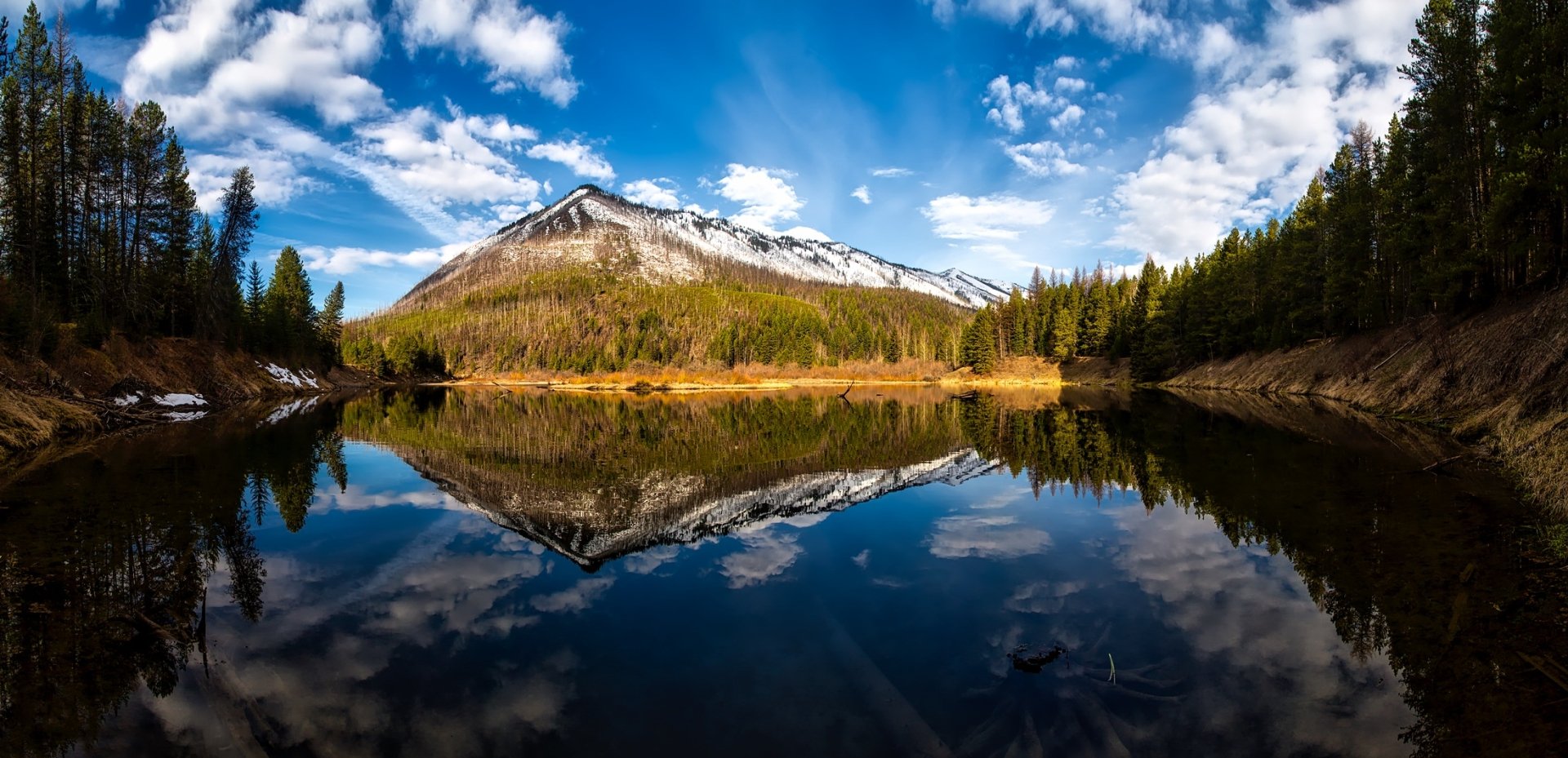 Download Mountain Lake Nature Reflection Wallpaper