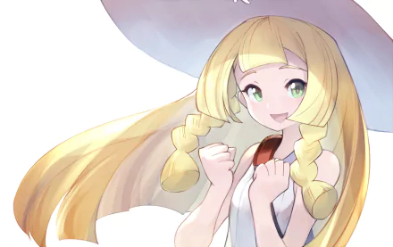 Lillie (Pokemon) video game Pokémon: Sun and Moon HD Desktop Wallpaper | Background Image