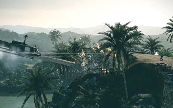 attack helicopter helicopter video game Battlefield: Bad Company 2 HD Desktop Wallpaper | Background Image