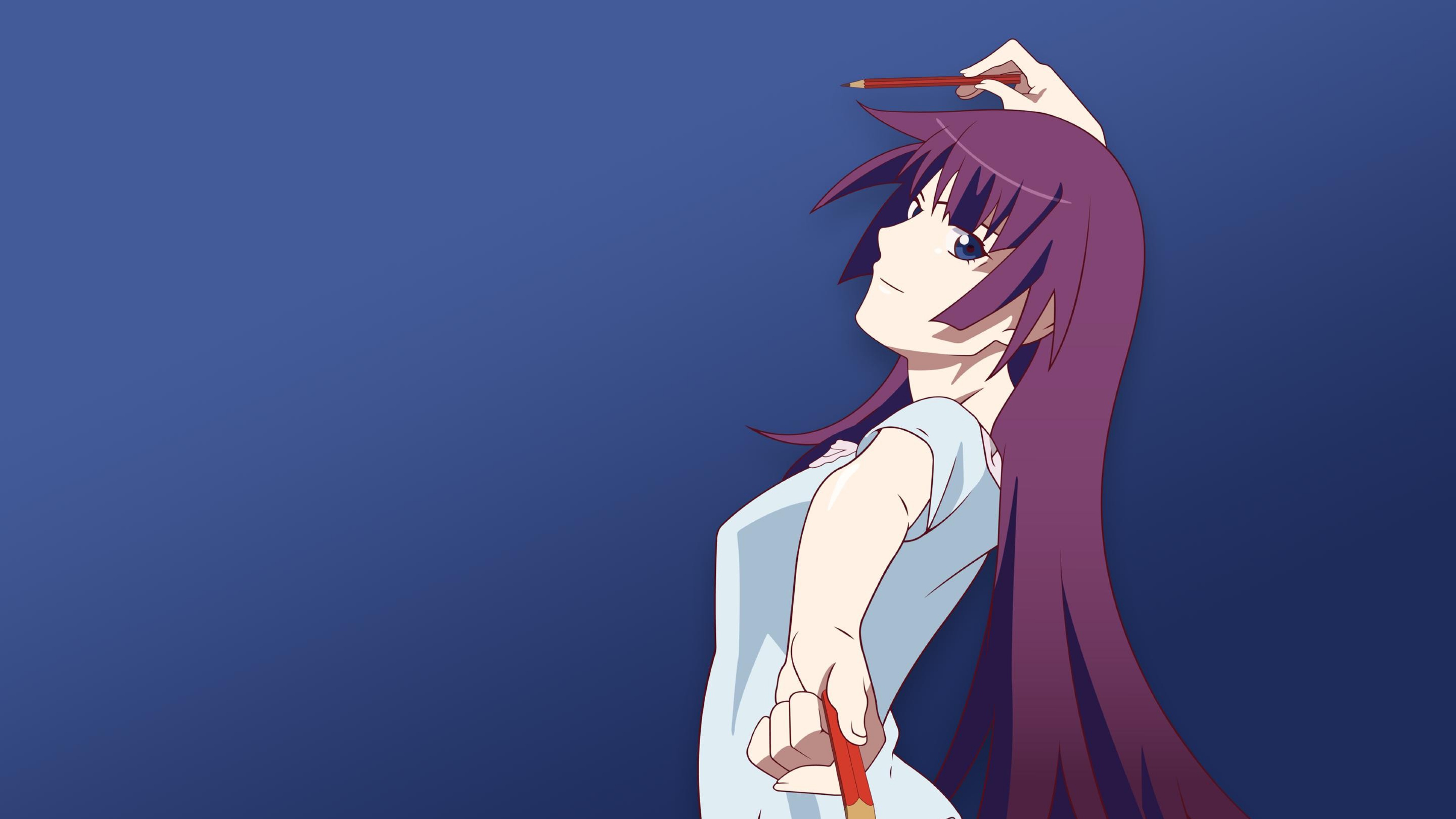 Download Hitagi Senjōgahara Anime Monogatari (Series) 4k Ultra HD Wallpaper