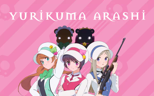 Ginko Yurishiro Lulu Yurigasaki Kureha Tsubaki Anime Yurikuma Arashi HD Desktop Wallpaper | Background Image