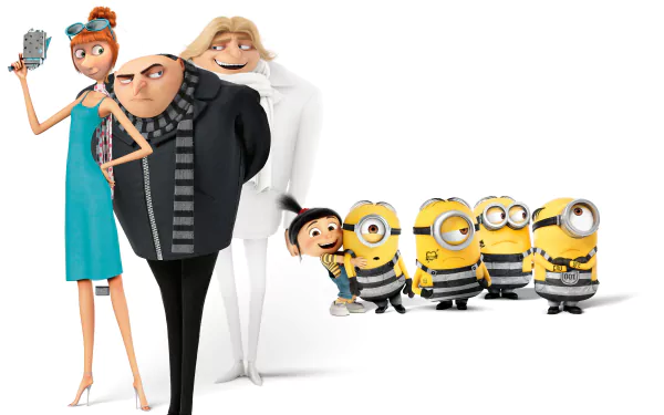 Agnes (Despicable Me) Lucy (Despicable Me) Dru (Despicable Me) Gru (Despicable Me) movie Despicable Me 3 HD Desktop Wallpaper | Background Image
