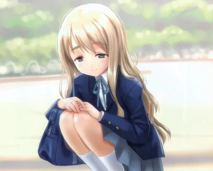 Tsumugi Kotobuki Anime K-ON! HD Desktop Wallpaper | Background Image